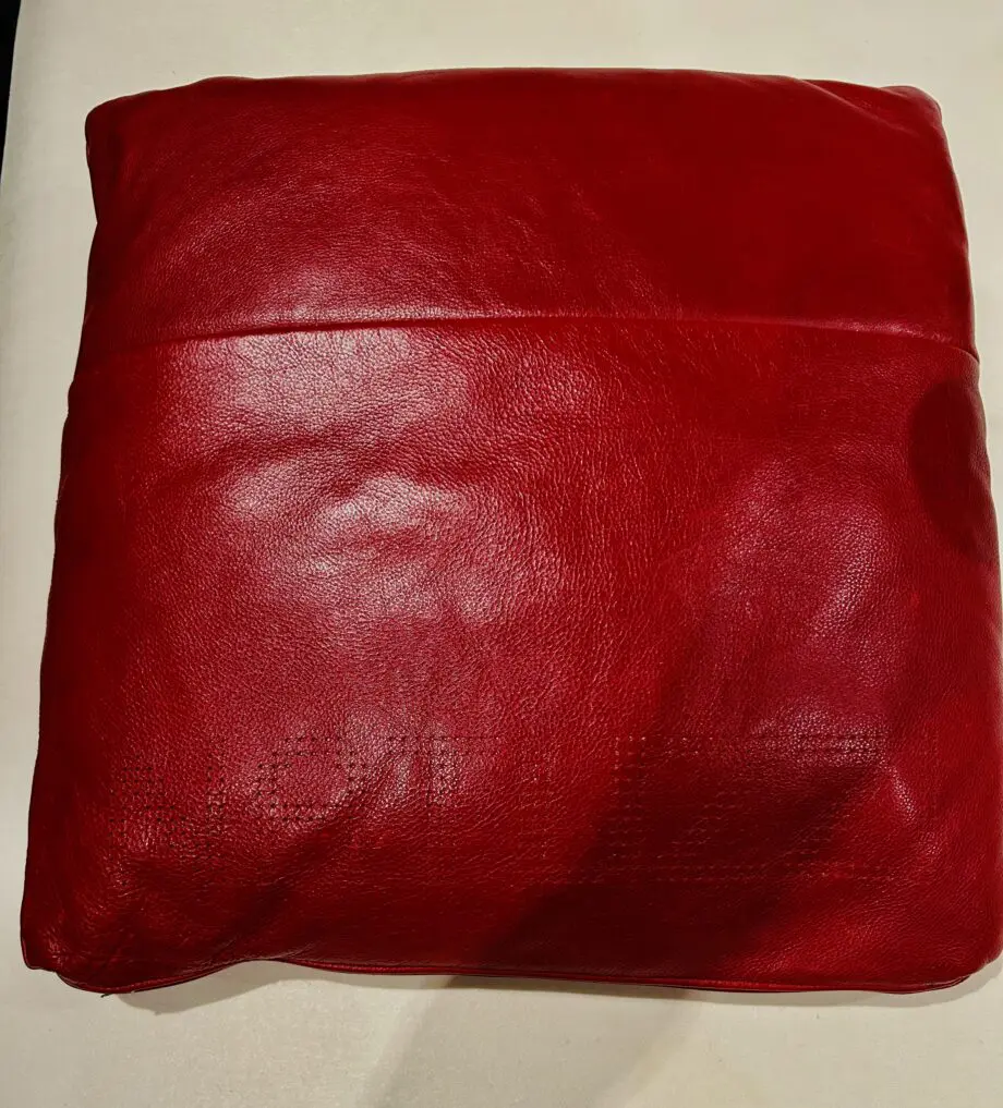 Stunning Natuzzi Oxblood Red Leather Corner Suite and Armchair