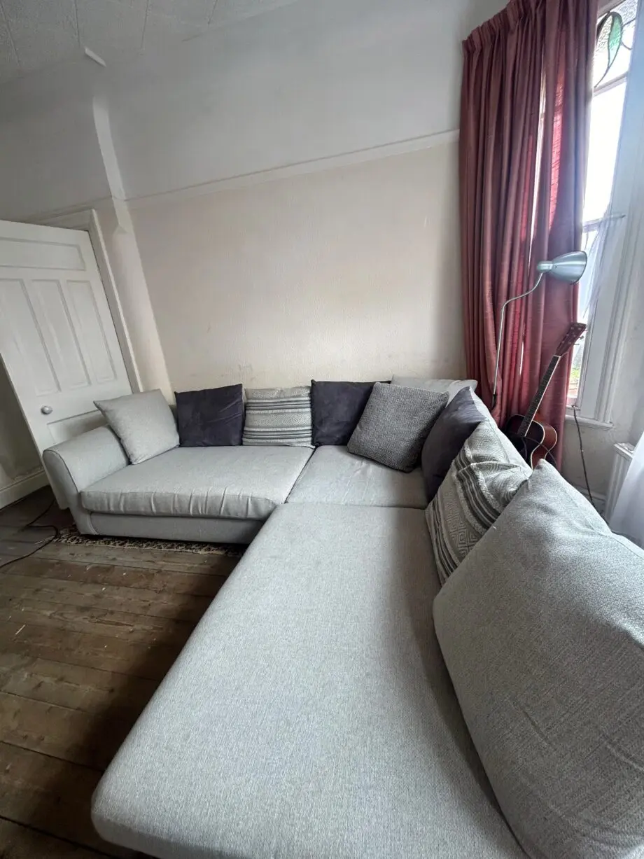 DFS grey corner sofa