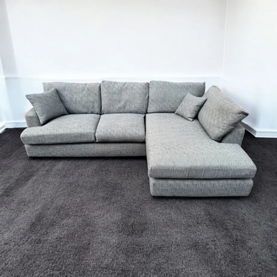 Next Grey Parker Platform Corner Sofa