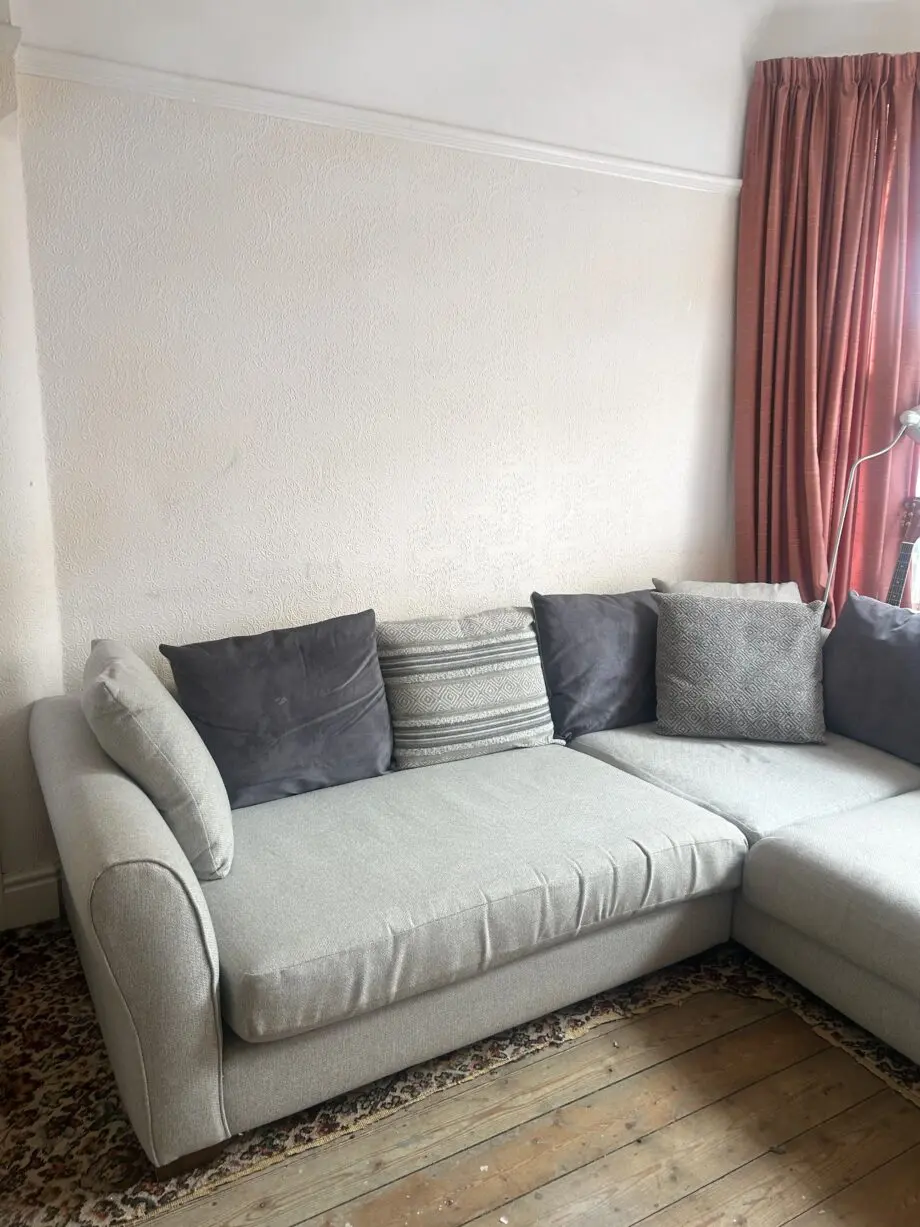 DFS grey corner sofa