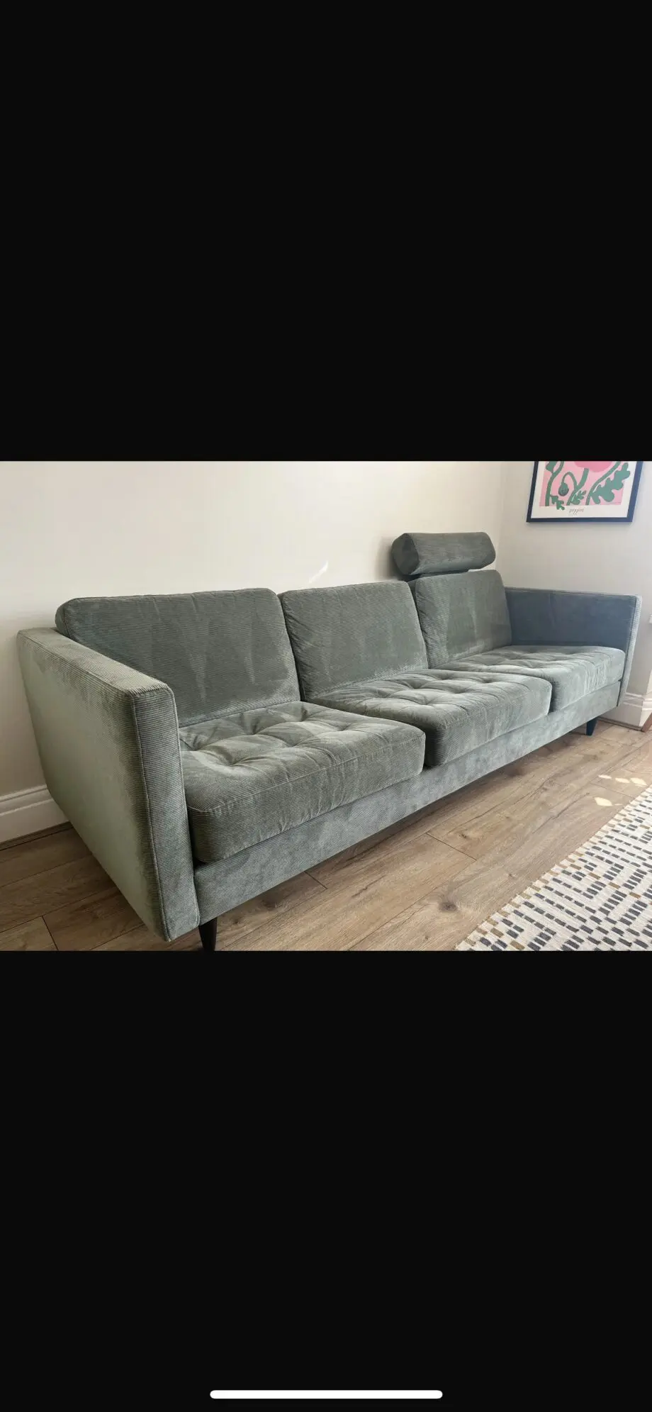 BoConcept Osaka (low legged) Green 3 person sofa