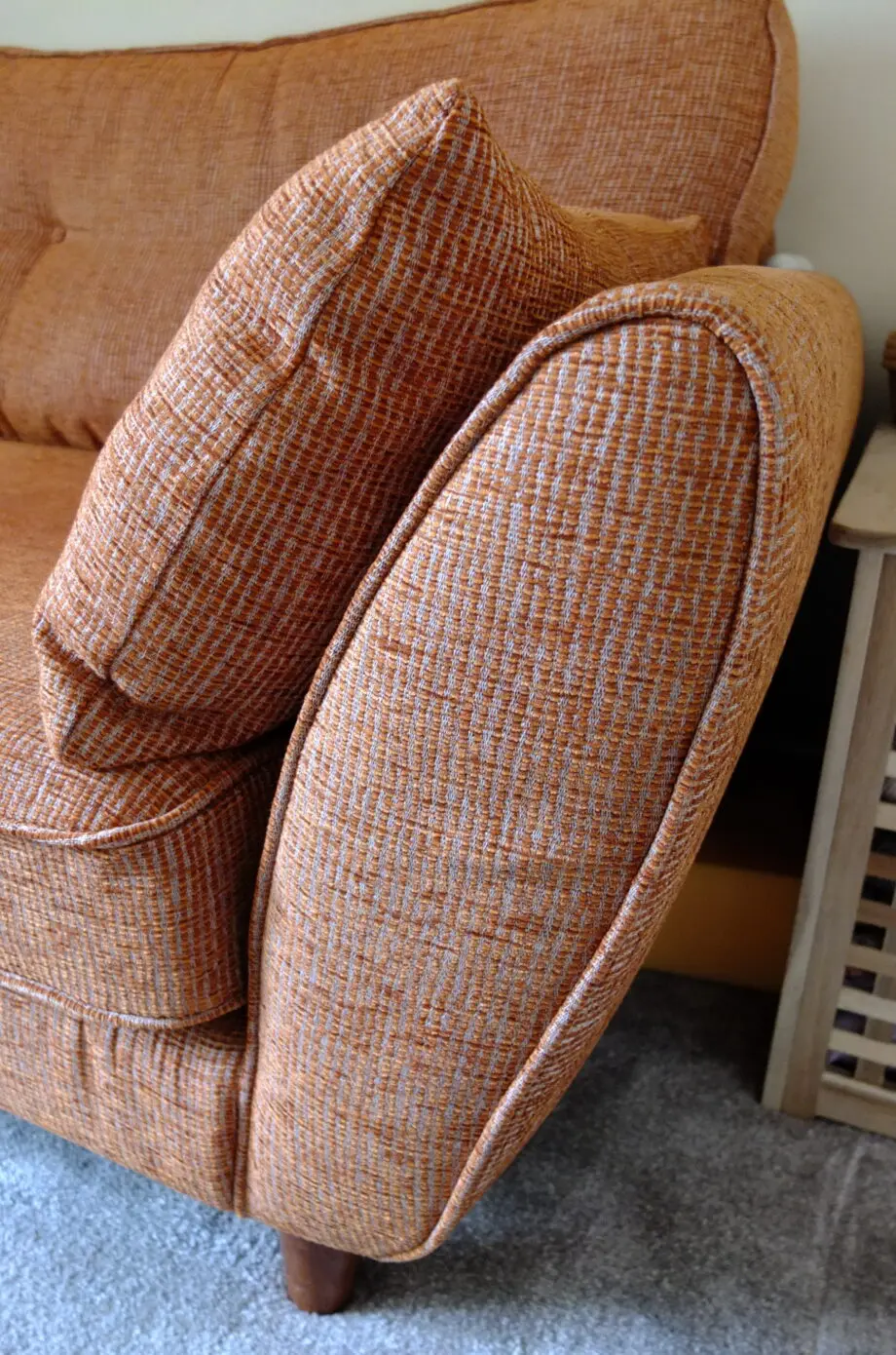 3 Seater Terracotta Zinc style sofa