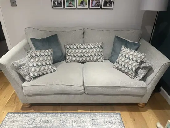 Oak Furniture Land Gainsborough 3 & 4 Seater Sofa with Storage footstool