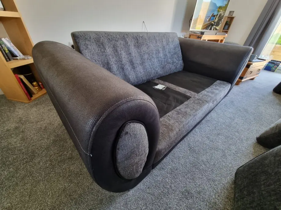 DFS Charcoal 2 Seater Sofa