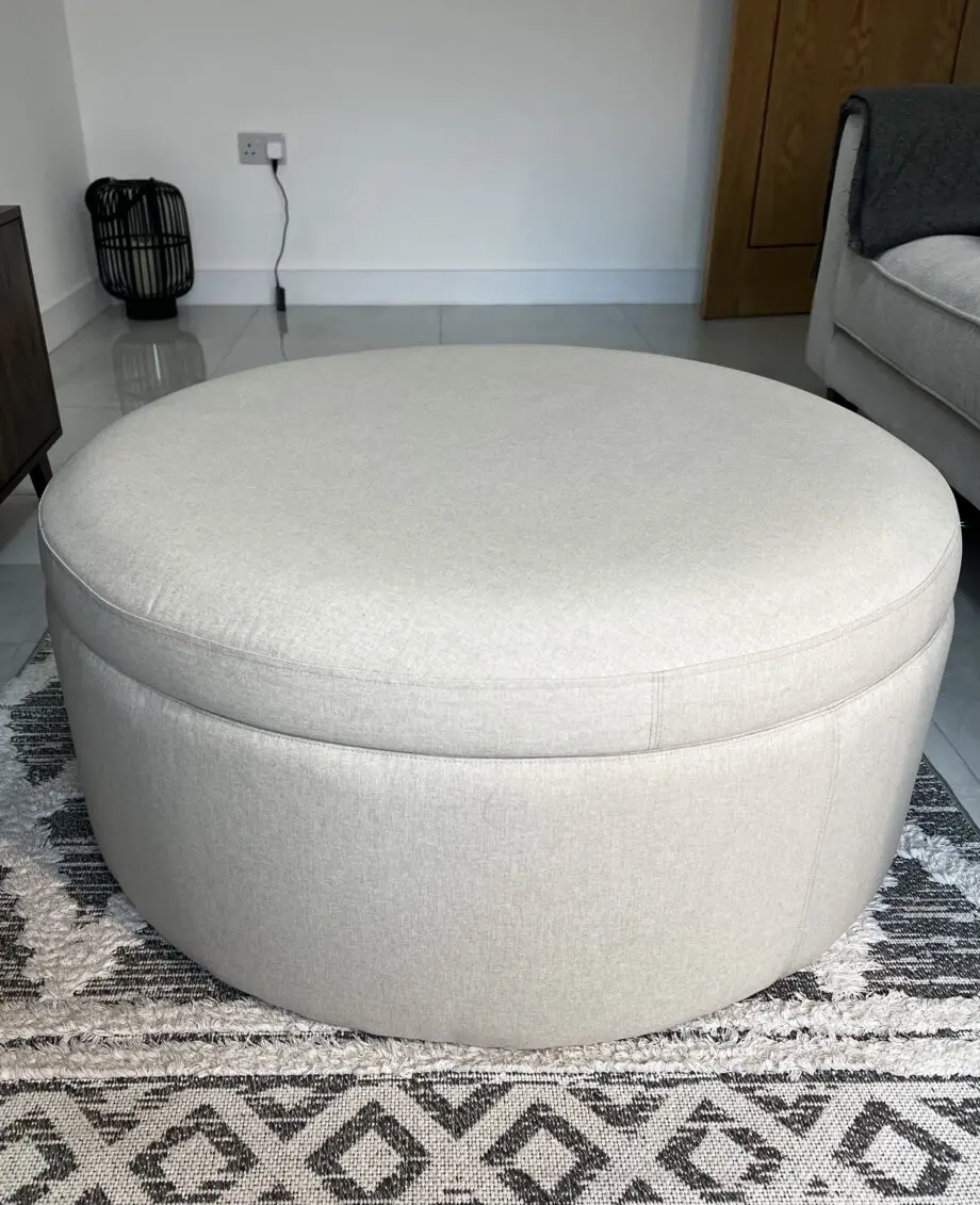 DUSK SoHo Sofa and Pouffe Set - Natural