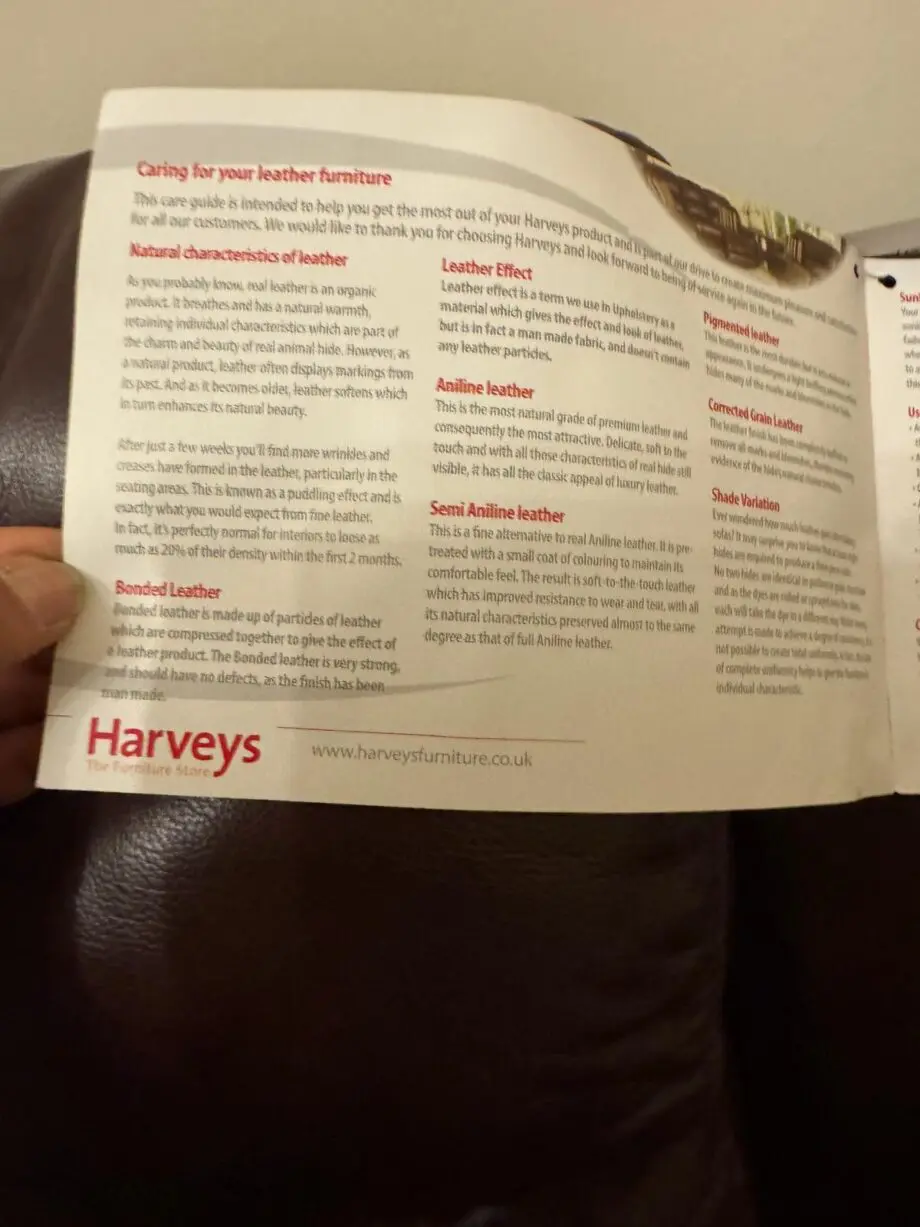 Harvey's Leather 3+2 Leather Recliner Sofa Set - Barely used