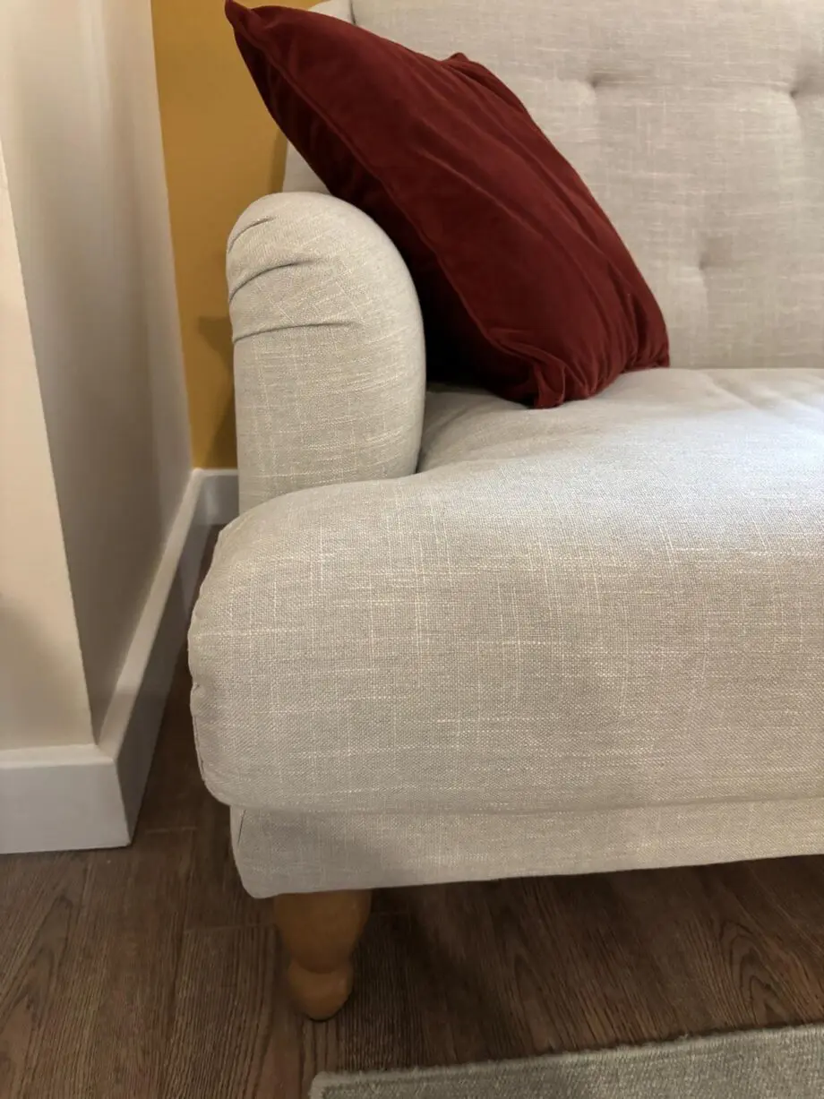 Lovely made.com Ariana 3 Seater Sofa, Chic Grey