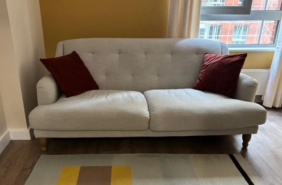 Lovely made.com Ariana 3 Seater Sofa, Chic Grey