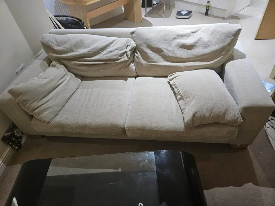 Cream 3 seater sofa for sale