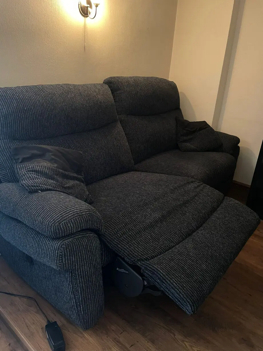 Lazy Boy 3-Seater Electric Recliner Sofa - Dark Grey
