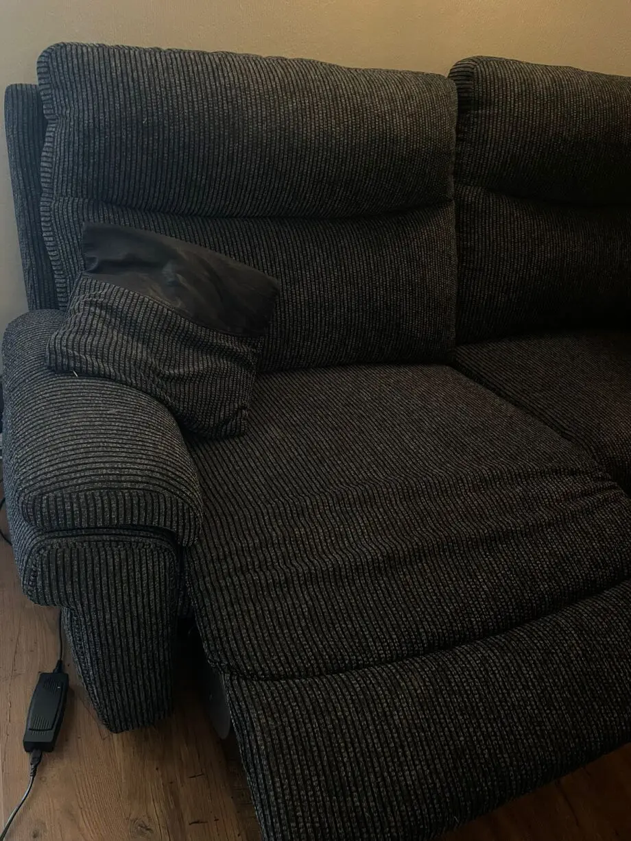 Lazy Boy 3-Seater Electric Recliner Sofa - Dark Grey