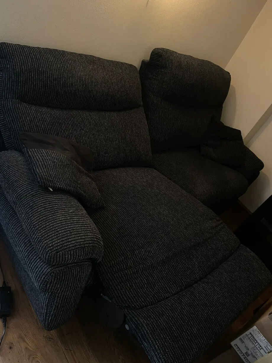 Lazy Boy 3-Seater Electric Recliner Sofa - Dark Grey