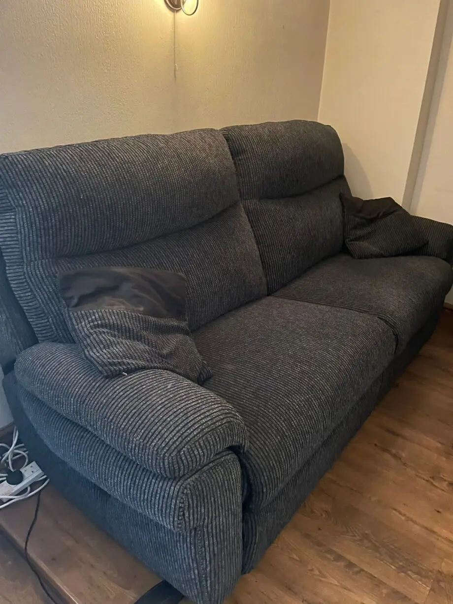 Lazy Boy 3-Seater Electric Recliner Sofa - Dark Grey