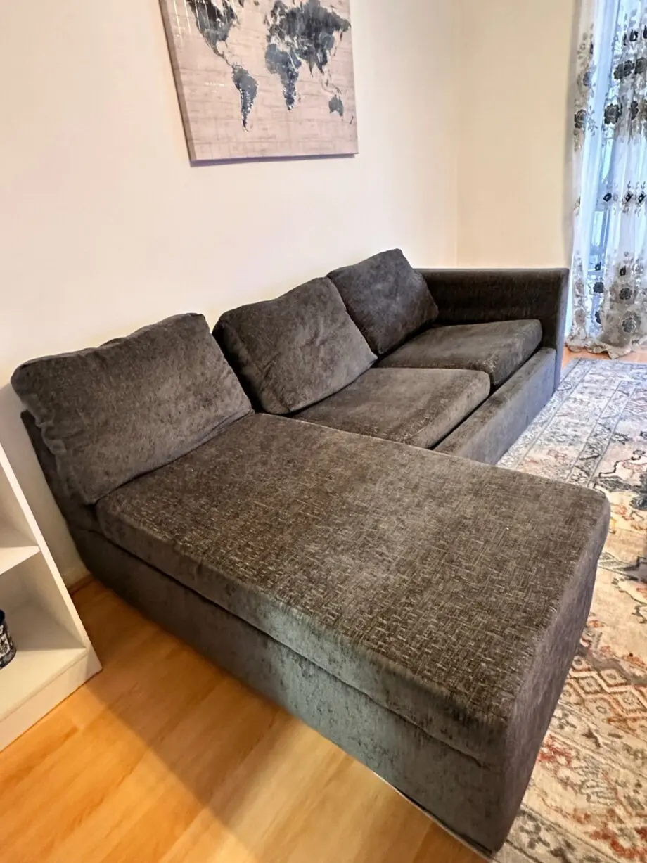 Sedak grey corner sofa bed
