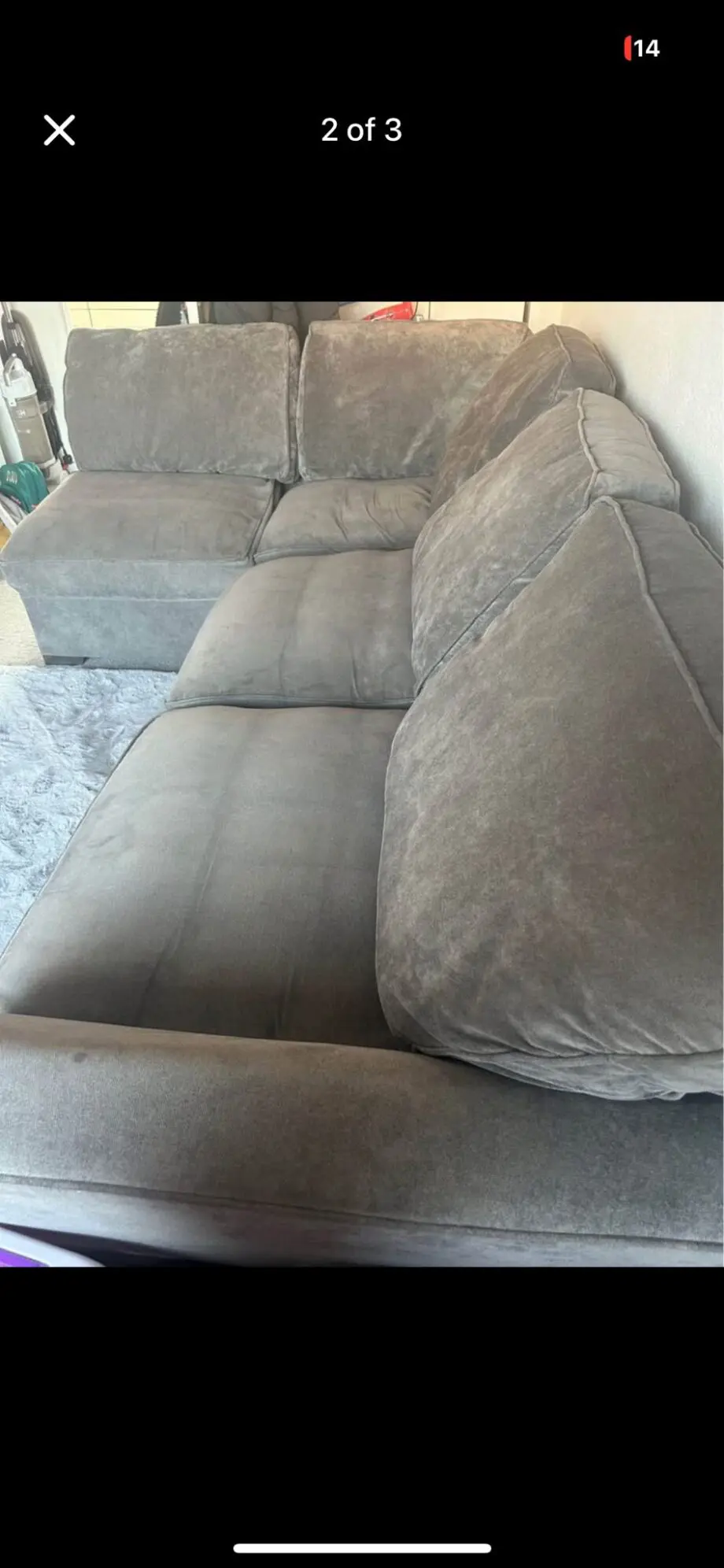 Cousins Grey Corner Sofa
