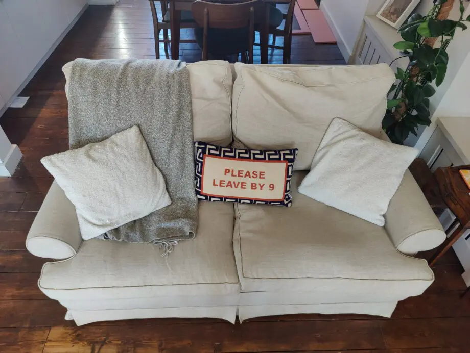 Comfy Two-Seater Sofa – Neutral Beige (Bespoke)