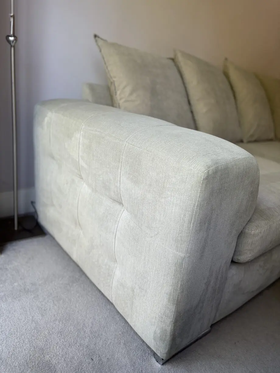 Very Home Sophia Fabric Right Hand Corner Chaise Sofa And Footstool