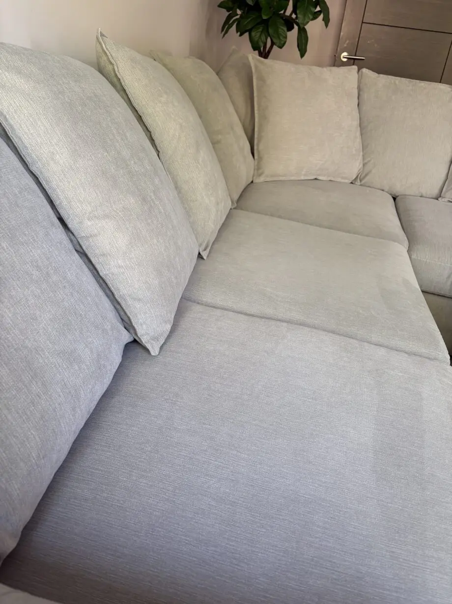 Very Home Sophia Fabric Right Hand Corner Chaise Sofa And Footstool
