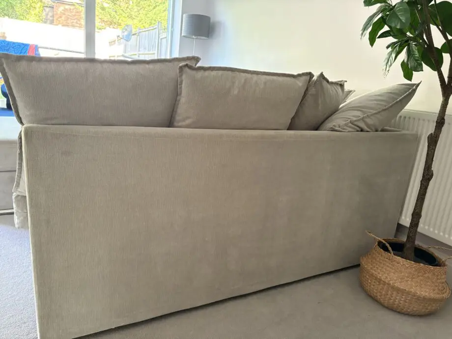 Very Home Sophia Fabric Right Hand Corner Chaise Sofa And Footstool