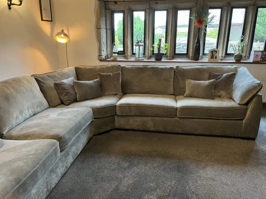 Barker and stonehouse Borelly large fabric corner sofa