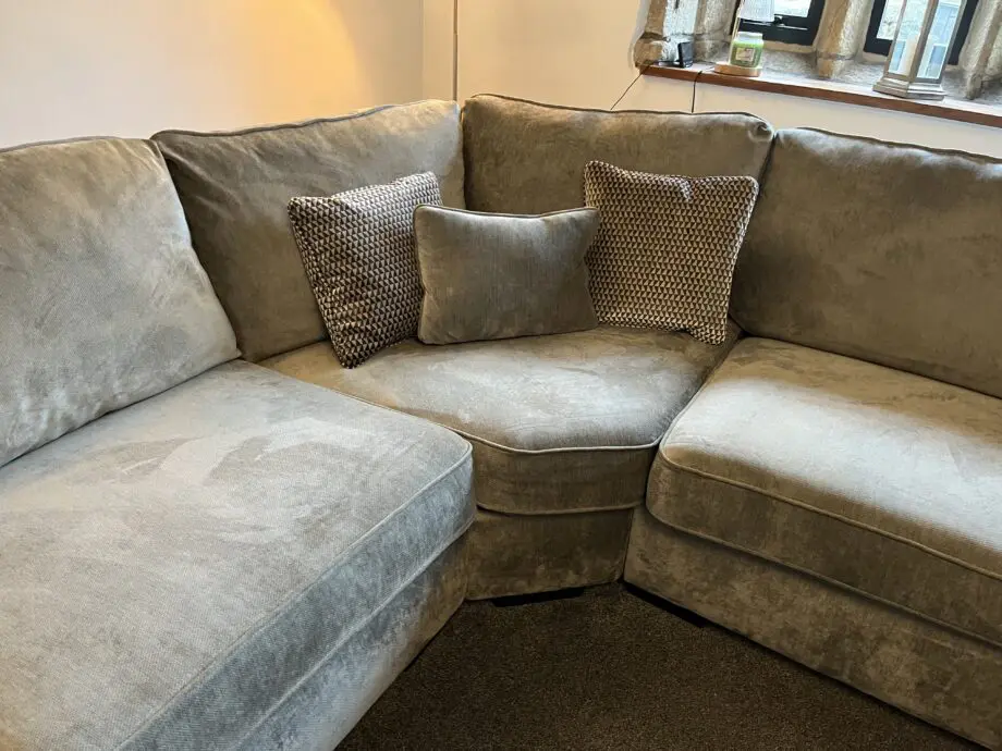 Barker and stonehouse Borelly large fabric corner sofa