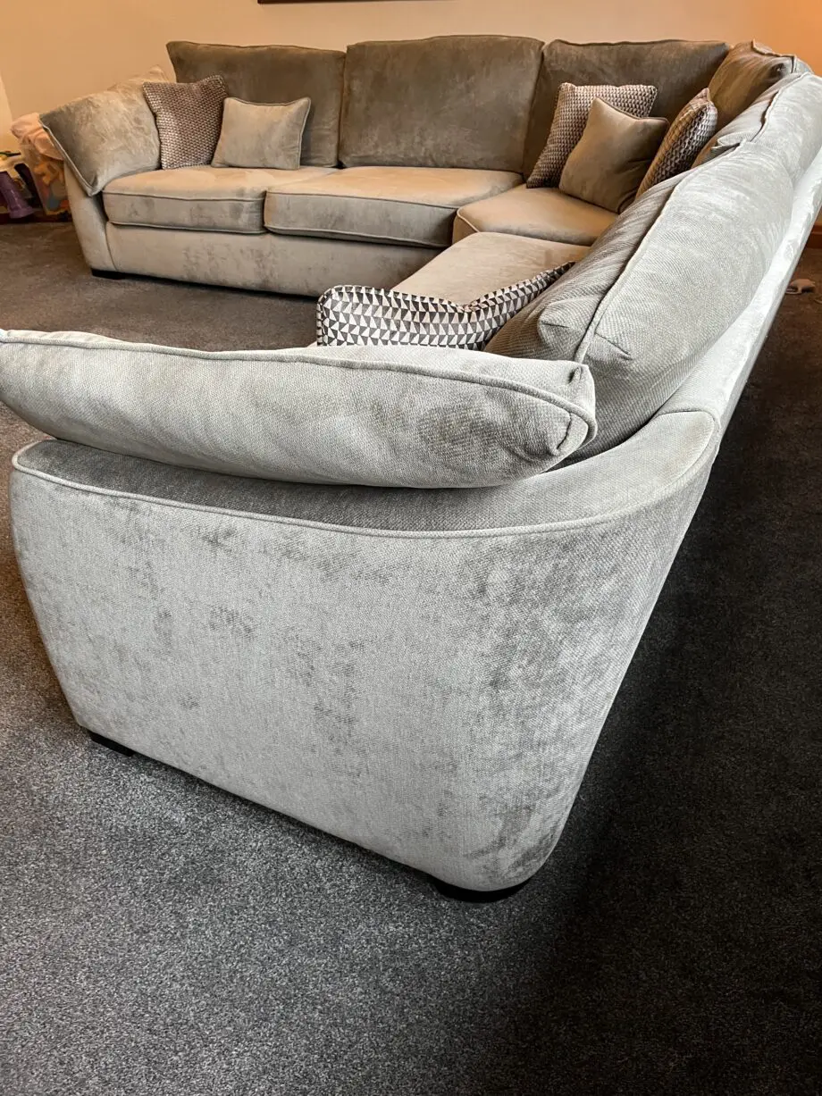 Barker and stonehouse Borelly large fabric corner sofa