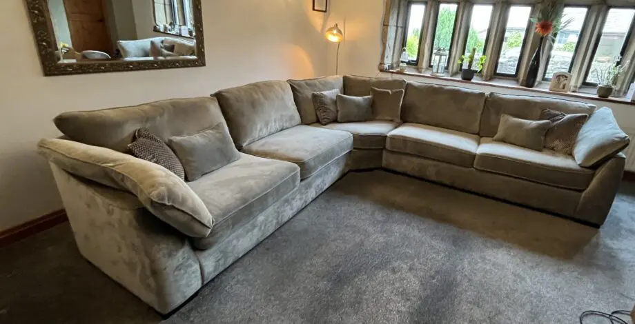 Barker and stonehouse Borelly large fabric corner sofa
