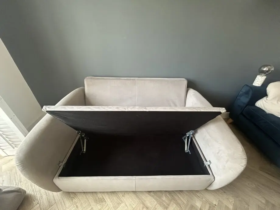 SNUG cloud sundae grey sofa with storage