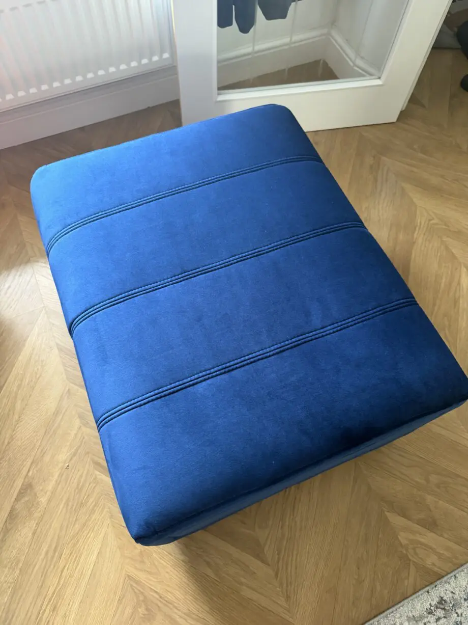 Furniture Village Opulence Royal Blue Elphaba Storage Footstool