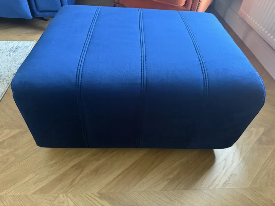 Furniture Village Opulence Royal Blue Elphaba Storage Footstool