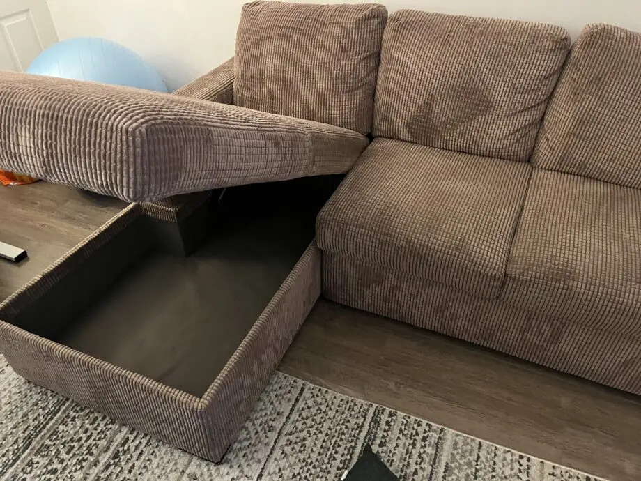 Three seater corner sofabed