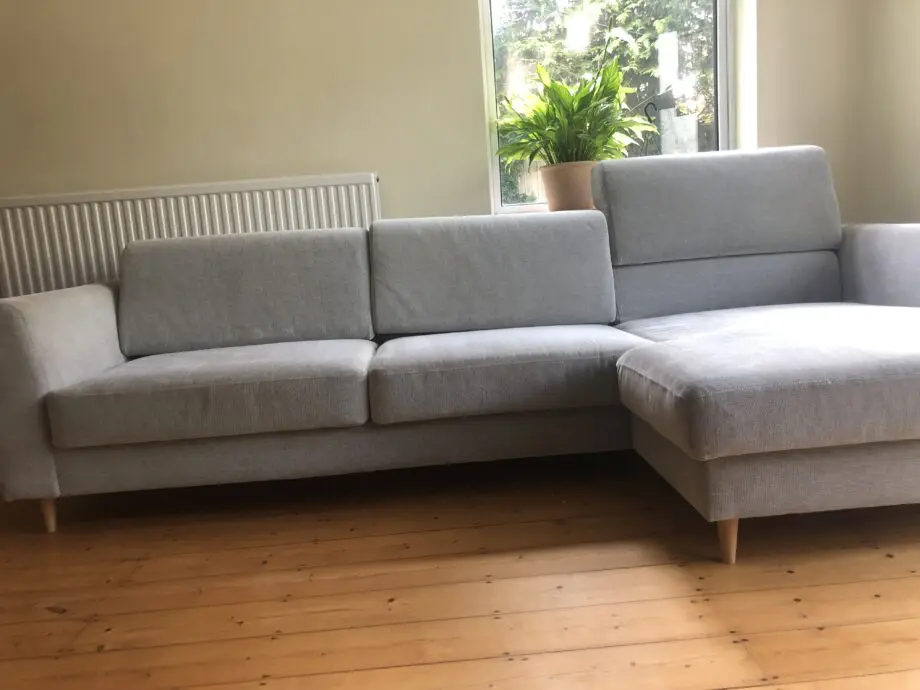 Ikea corner sofa with ottoman. Great condition.