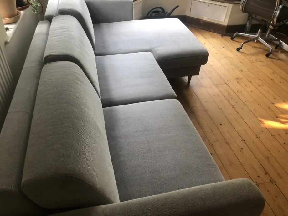 Ikea corner sofa with ottoman. Great condition.