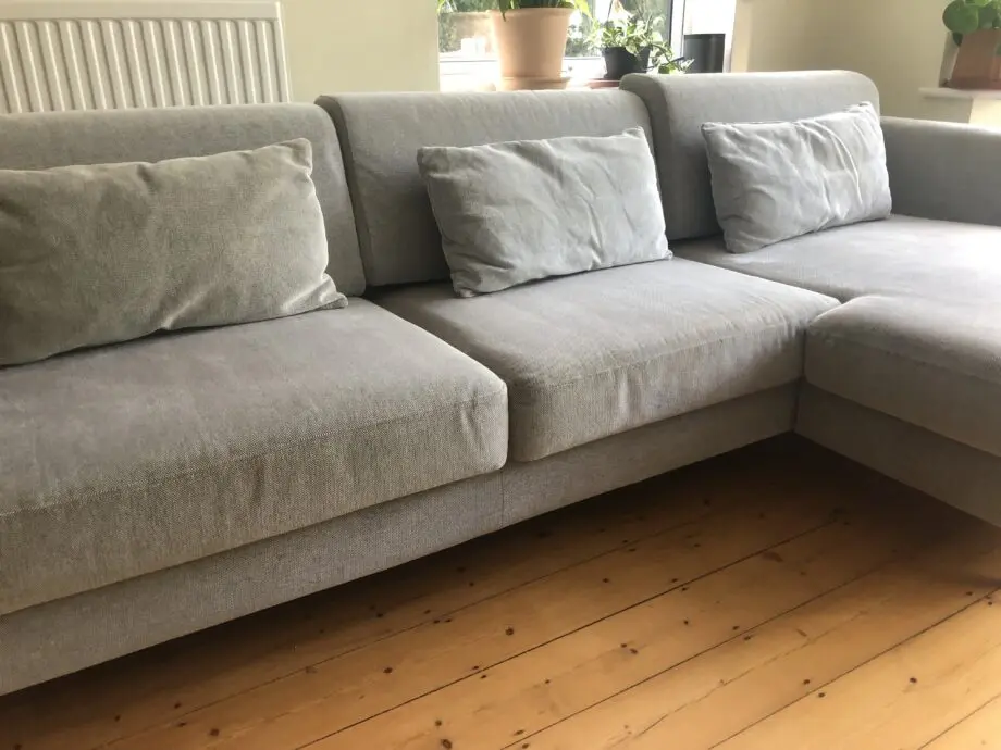 Ikea corner sofa with ottoman. Great condition.