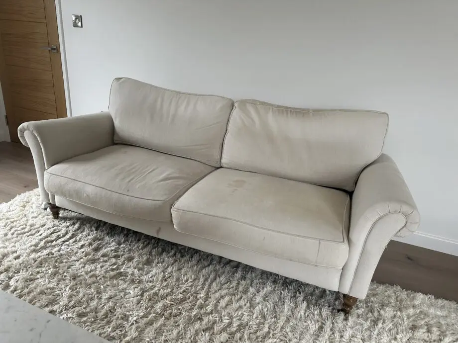 Arlo and Jacob cream/biscuit sofa