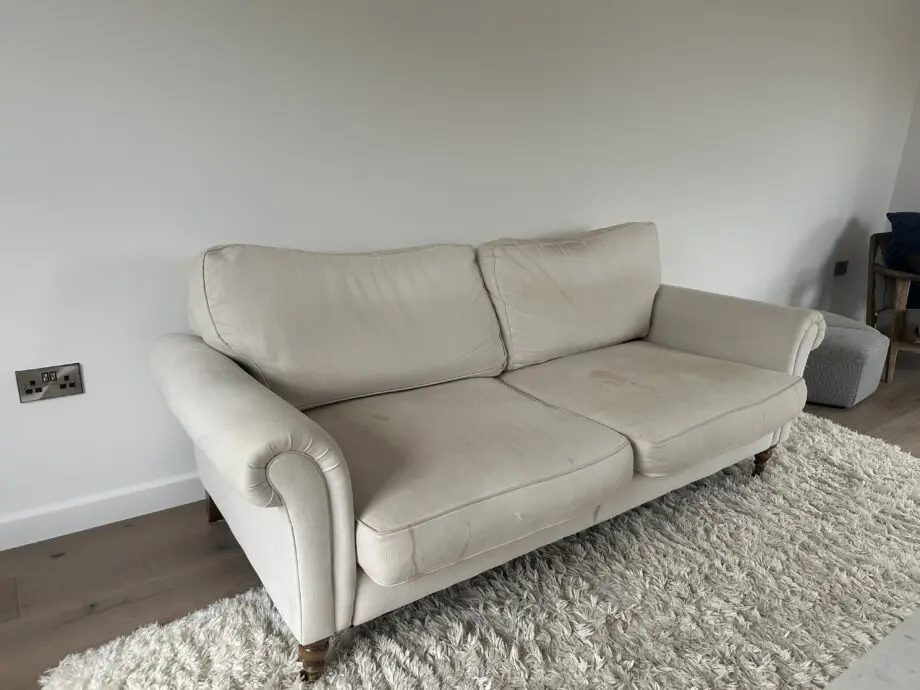 Arlo and Jacob cream/biscuit sofa