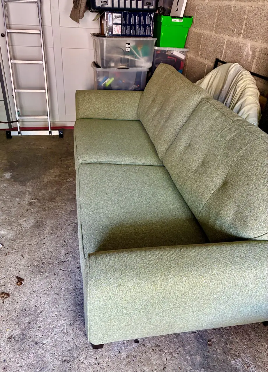 DFS Jayce 4 Seater Sage Fabric Sofa