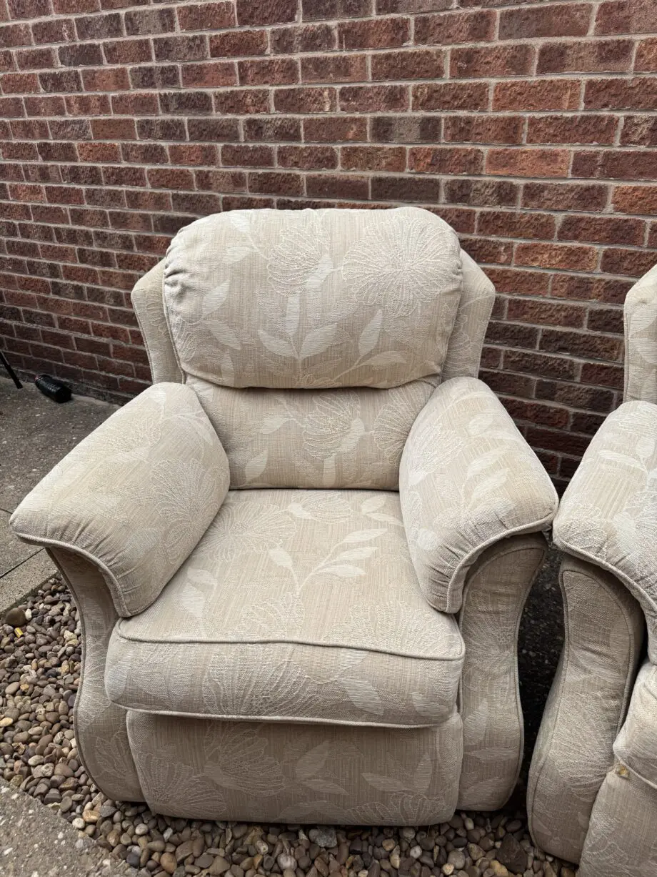 G plan Florence 2 seater sofa and 2 chairs beige