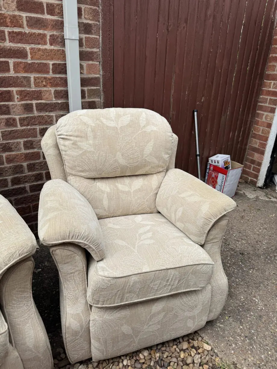 G plan Florence 2 seater sofa and 2 chairs beige