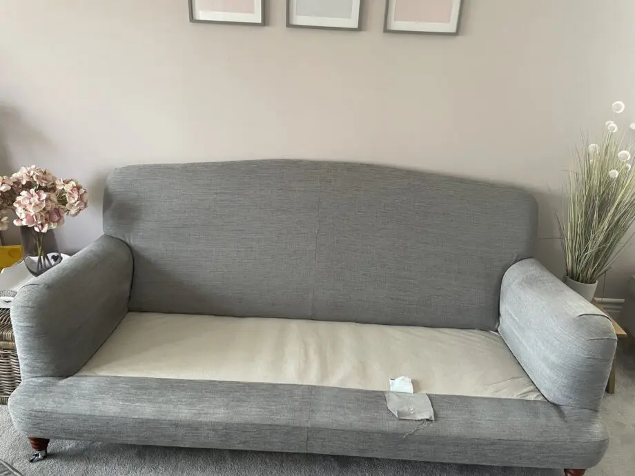 Next Laura Ashley grey sofa