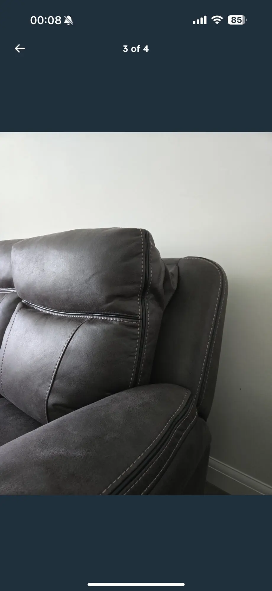 Brand new 3 seater sofa with foot stool