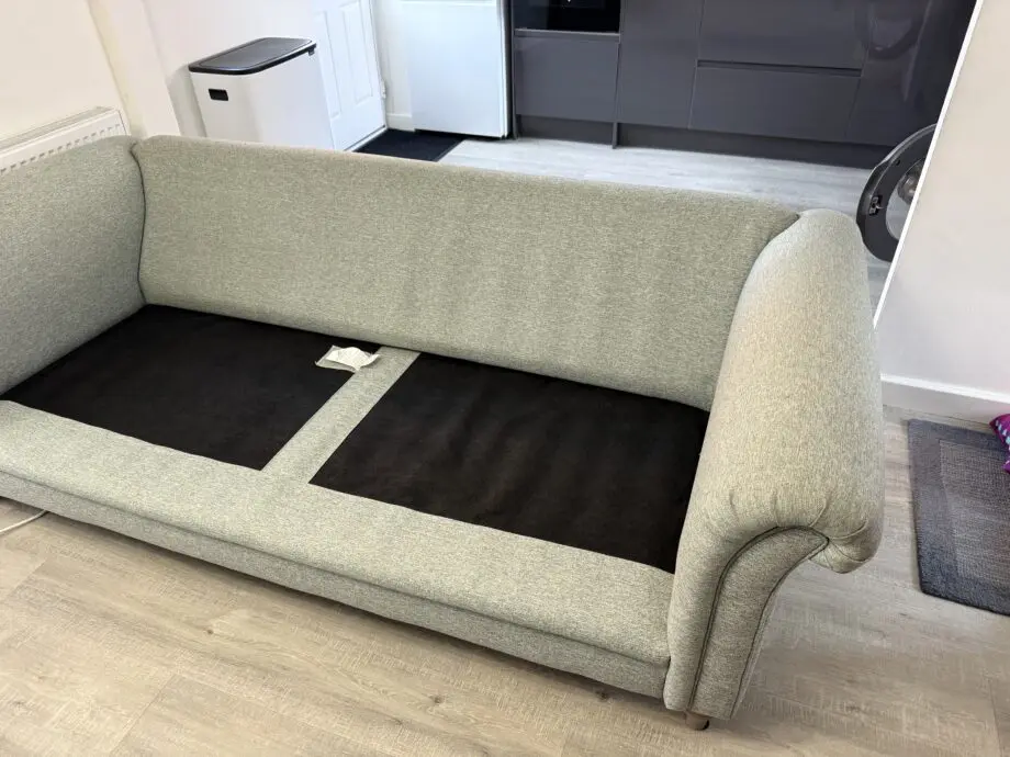DFS Woodstock 4 Seater sofa with matching footstool