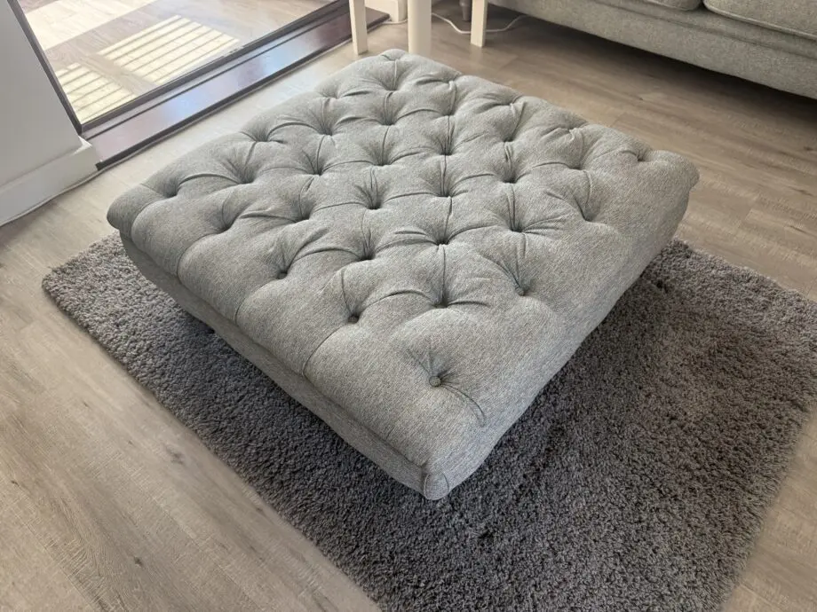 DFS Woodstock 4 Seater sofa with matching footstool