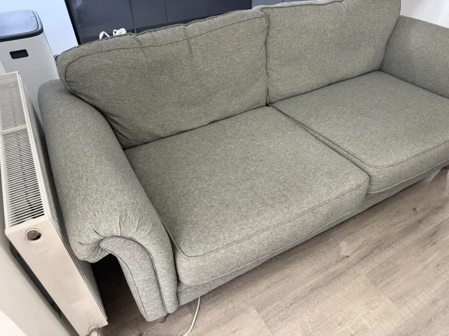 DFS Woodstock 4 Seater sofa with matching footstool