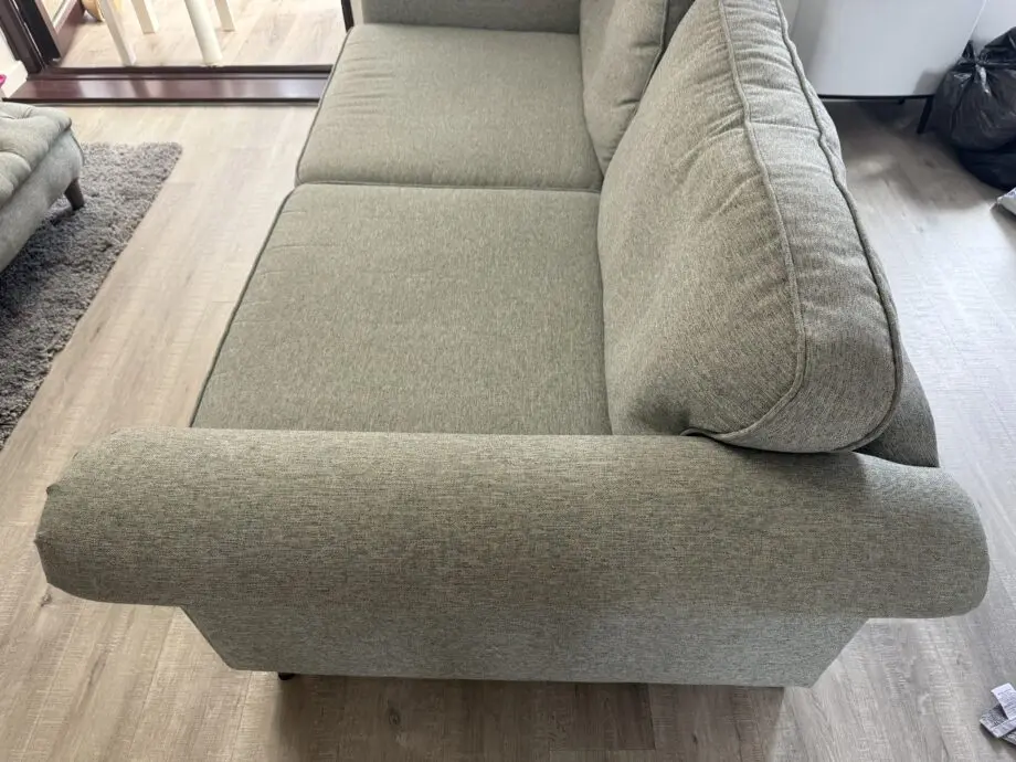 DFS Woodstock 4 Seater sofa with matching footstool