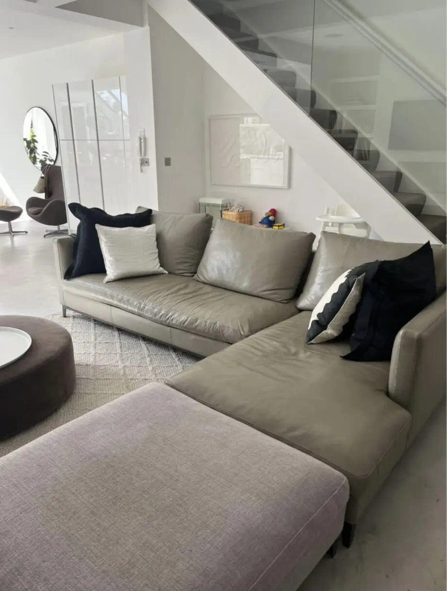 Camerich Crescent L-Shape Sofa & Ottoman