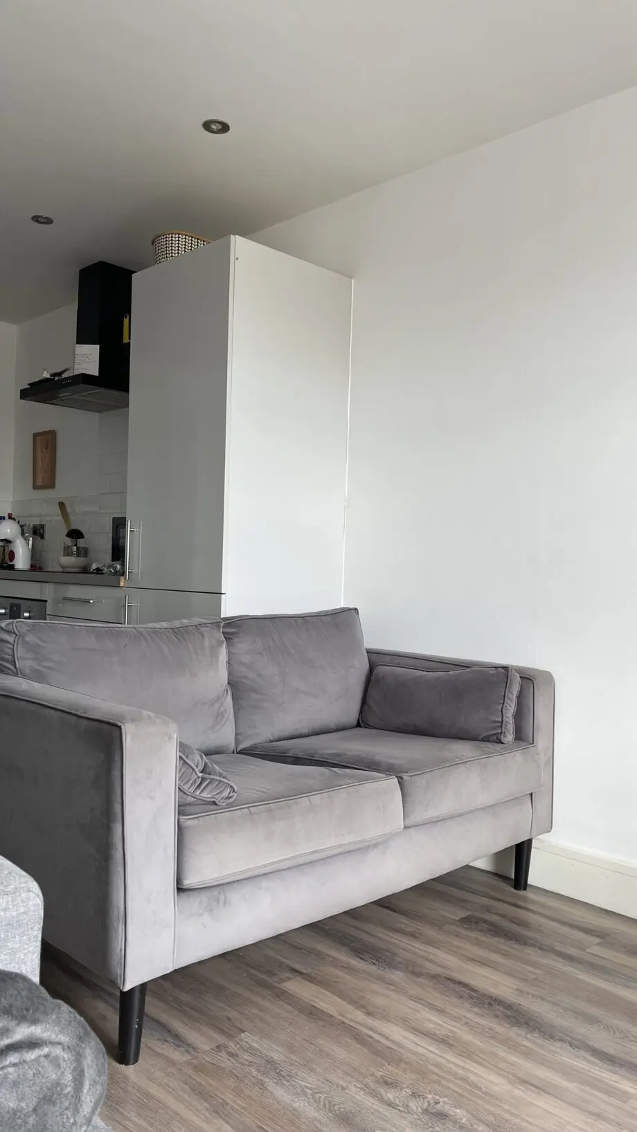 2 seater grey sofa