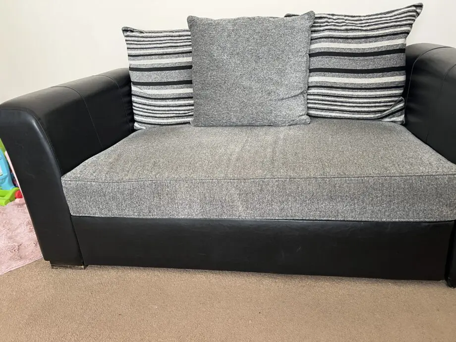 Grey & black sofa bed