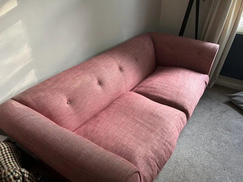 Loaf sofa, red/pink - 3 seater