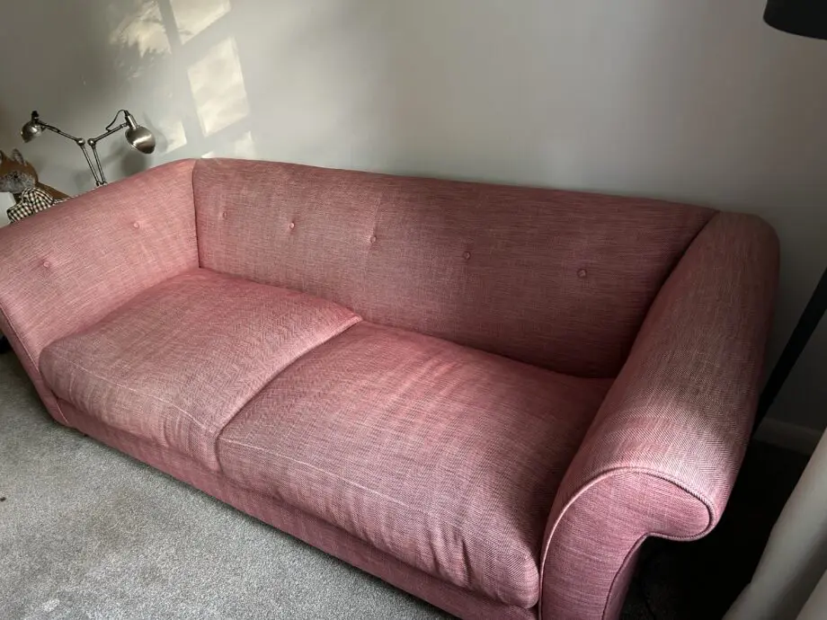 Loaf sofa, red/pink - 3 seater